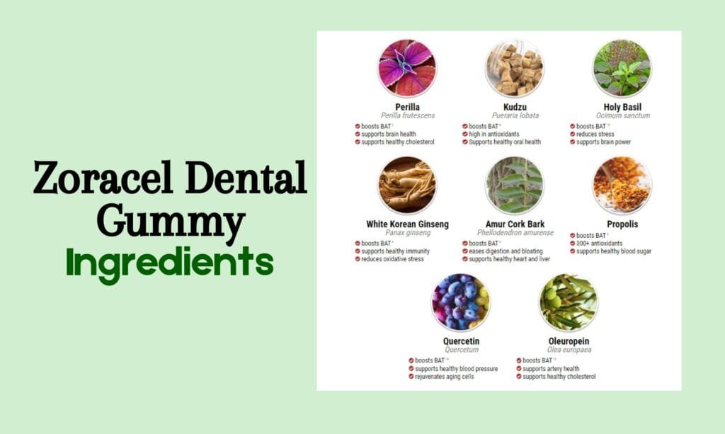 Zoracel Dental Gummy Ingredients